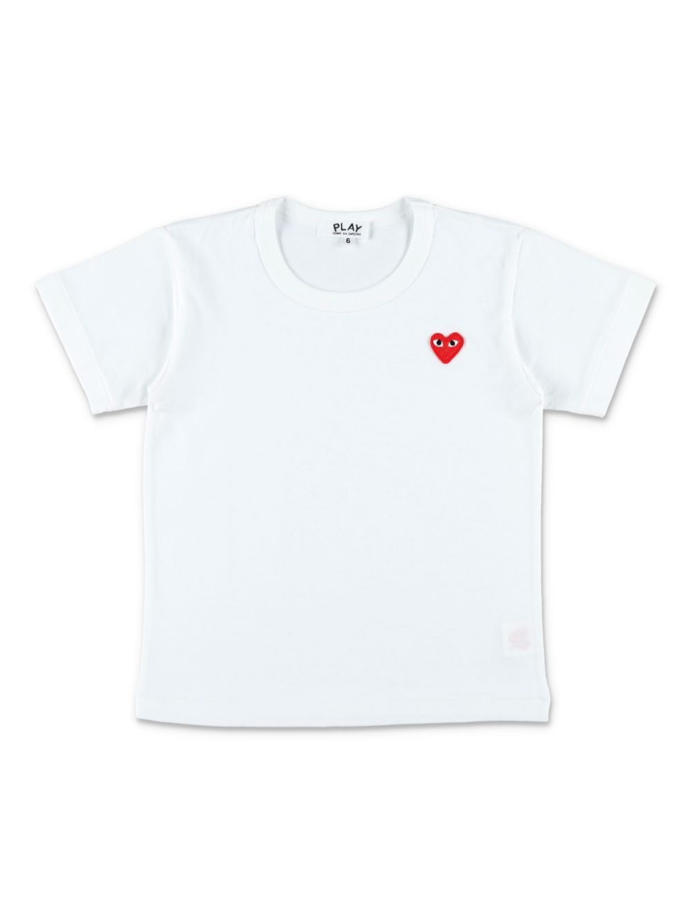 Comme Des Garçons Play Kids heart-patch T-shirt - White von Comme Des Garçons Play Kids