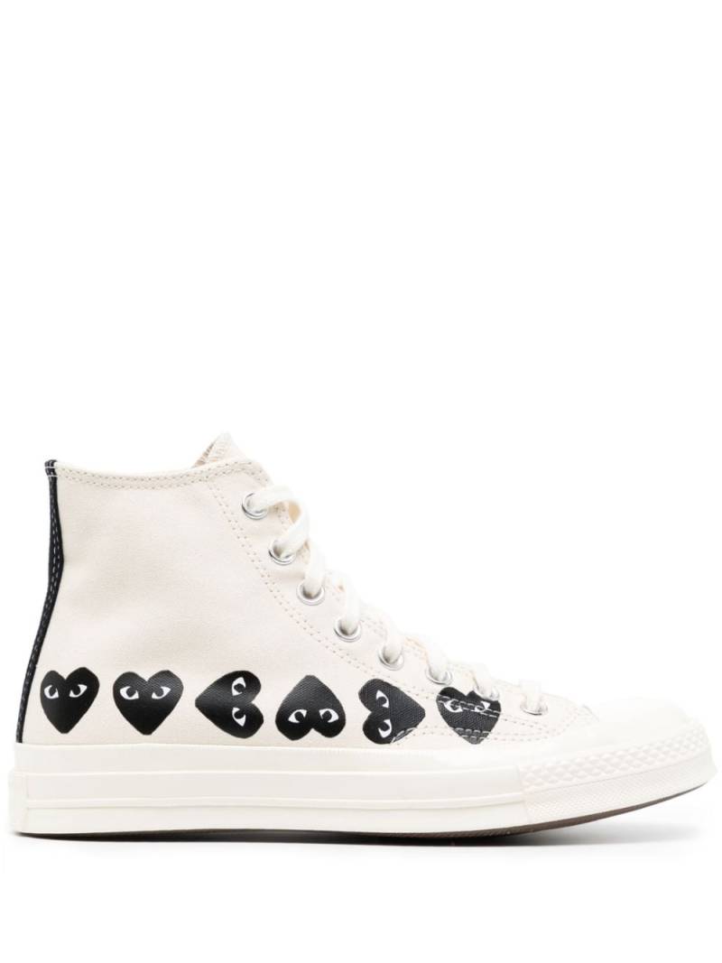 Comme Des Garçons Play x Converse Chuck 70 high-top sneakers - Neutrals von Comme Des Garçons Play x Converse