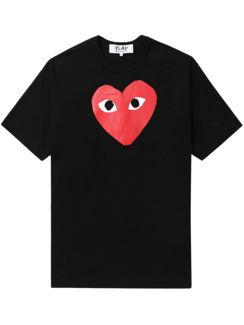 Comme Des Garçons Play Heart Logo cotton T-shirt - Black von Comme Des Garçons Play