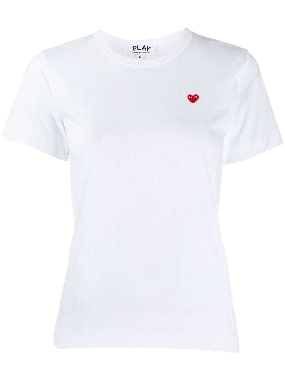 Comme Des Garçons Play Heart T-shirt - White von Comme Des Garçons Play