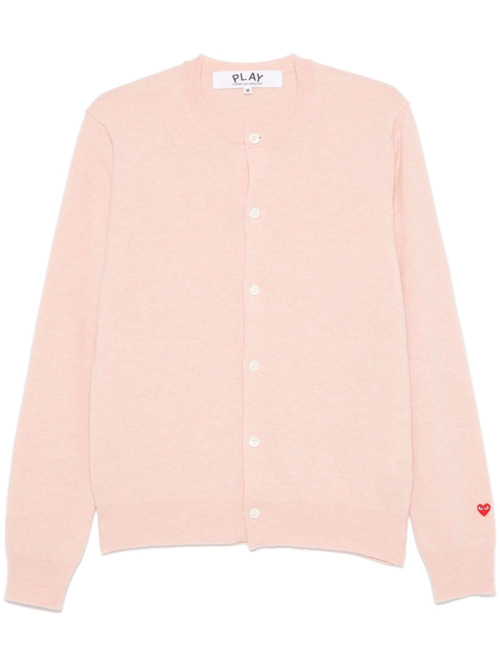 Comme Des Garçons Play Red Heart cardigan - Pink von Comme Des Garçons Play