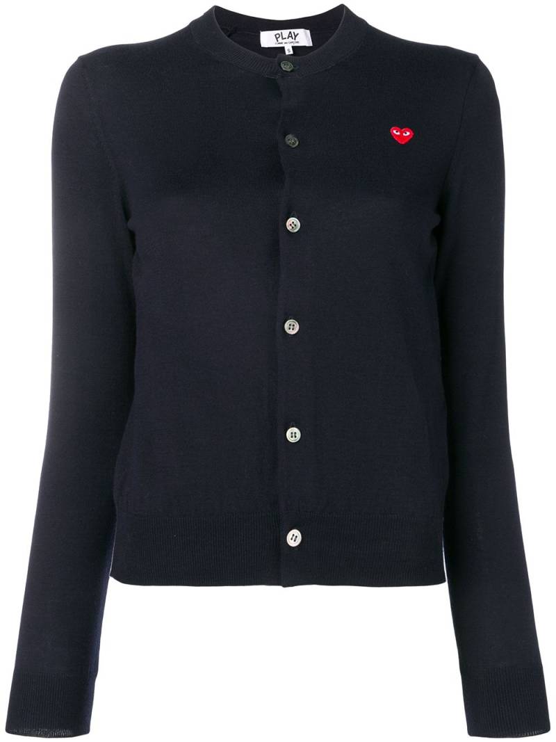 Comme Des Garçons Play basic cardigan - Blue von Comme Des Garçons Play