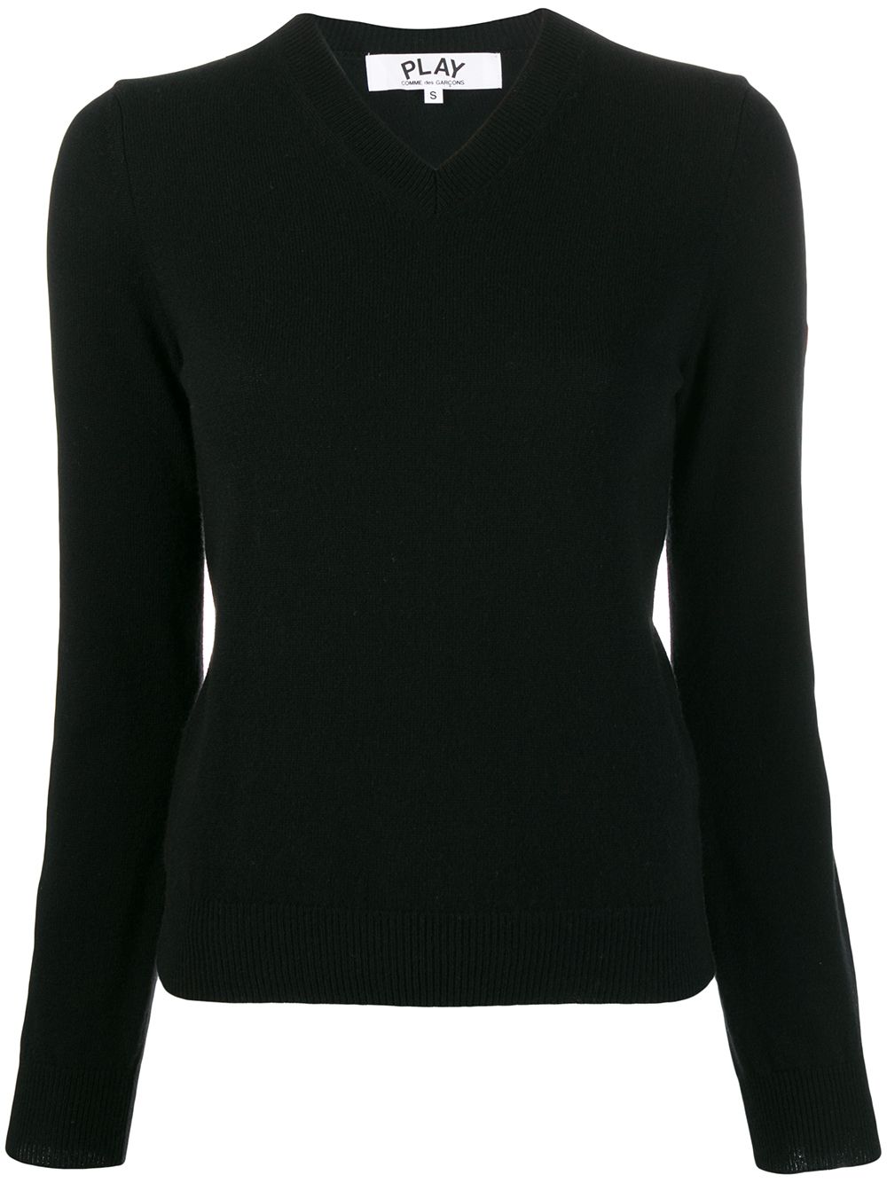 Comme Des Garçons Play classic knit sweater - Black von Comme Des Garçons Play