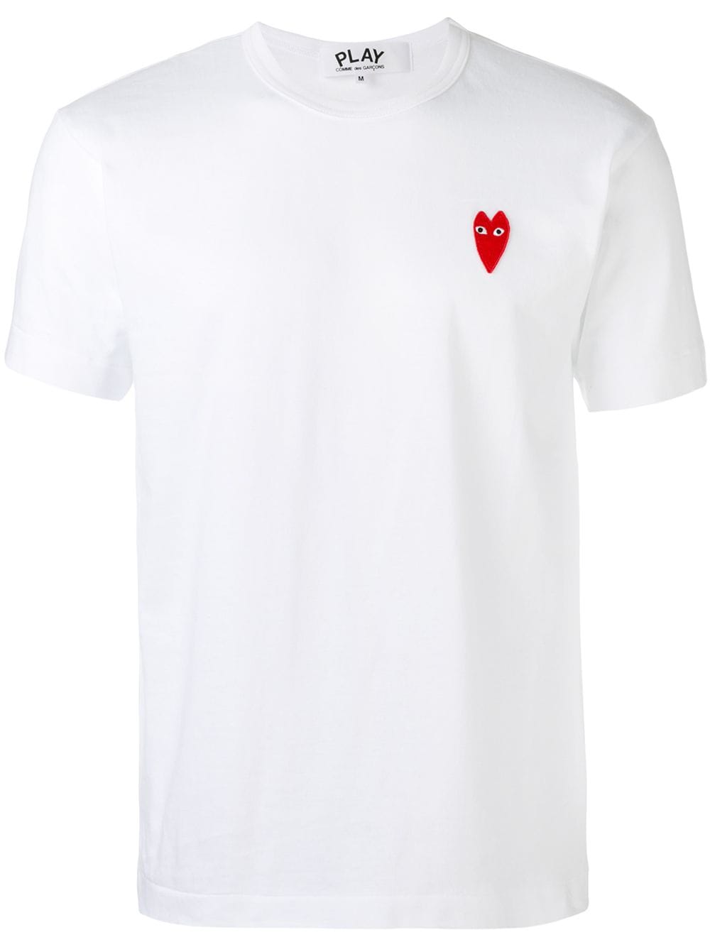 Comme Des Garçons Play embroidered logo T-shirt - White von Comme Des Garçons Play