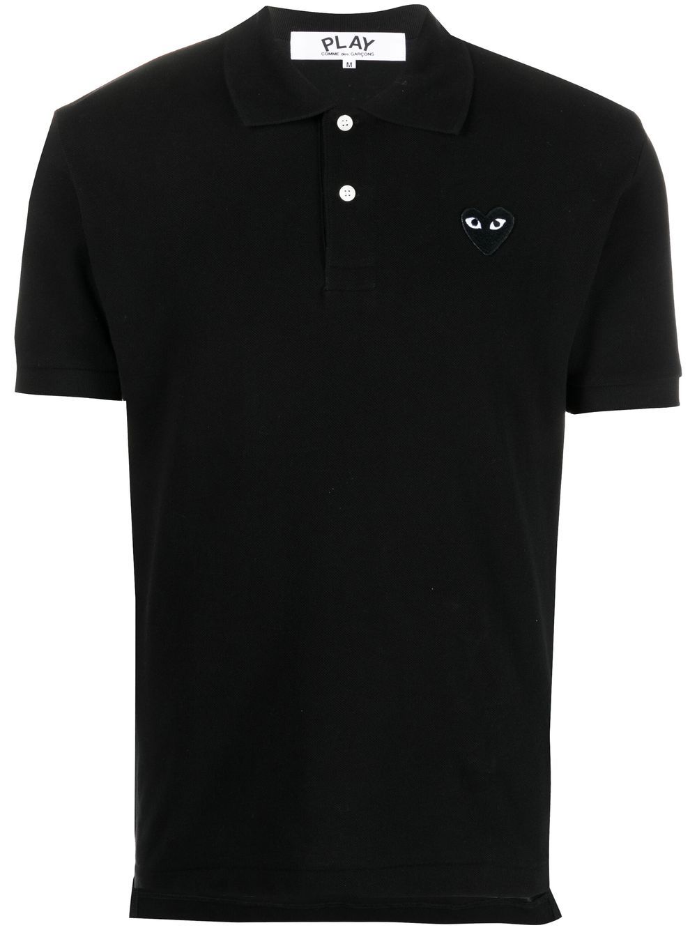 Comme Des Garçons Play embroidered logo polo shirt - Black von Comme Des Garçons Play