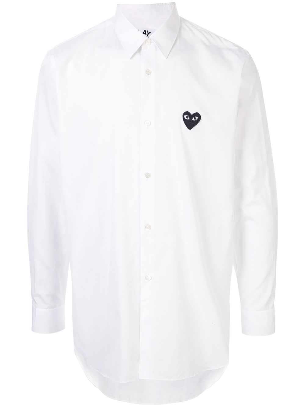 Comme Des Garçons Play embroidered logo shirt - White von Comme Des Garçons Play