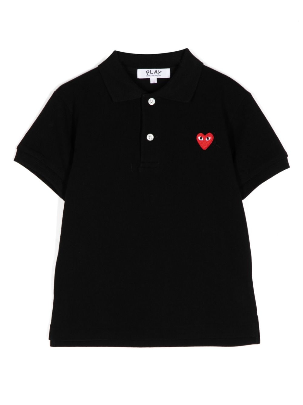 Comme Des Garçons Play embroidered polo shirt - Black