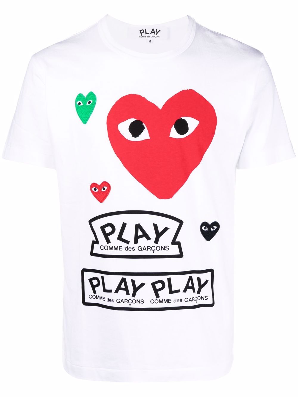 Comme Des Garçons Play graphic-print T-shirt - White von Comme Des Garçons Play