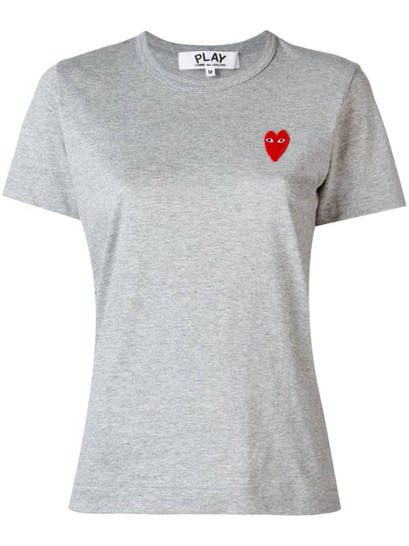 Comme Des Garçons Play heart logo T-shirt - Grey von Comme Des Garçons Play