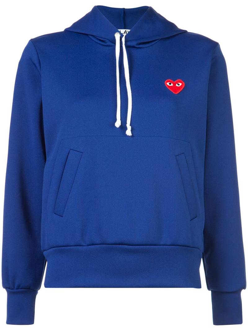 Comme Des Garçons Play heart logo hoodie - Blue von Comme Des Garçons Play