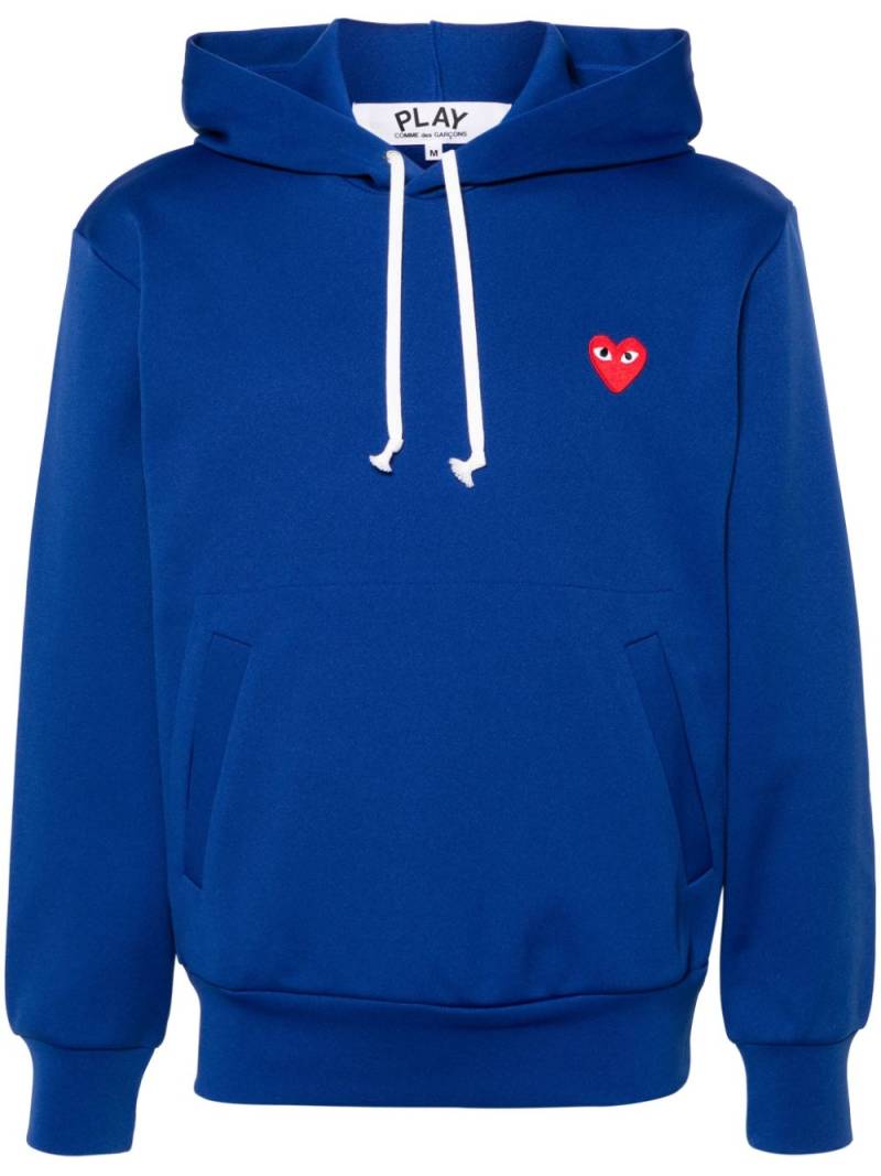 Comme Des Garçons Play heart-motif drawstring hoodie - Blue von Comme Des Garçons Play