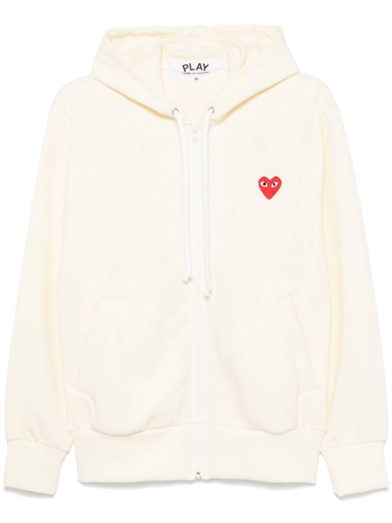 Comme Des Garçons Play heart-patch hoodie - Yellow von Comme Des Garçons Play