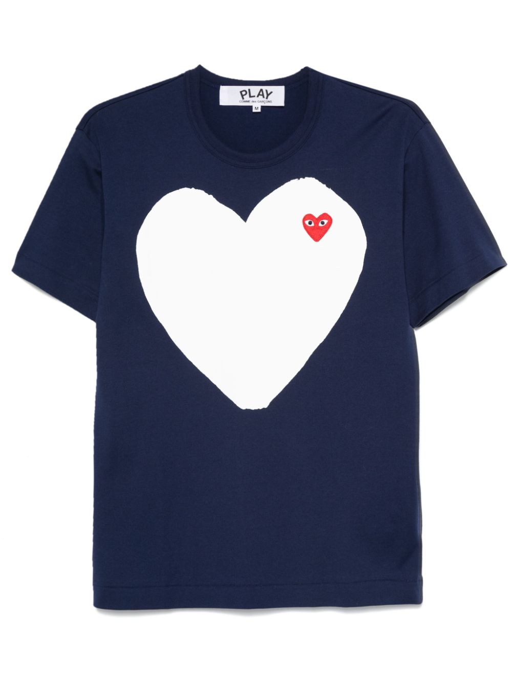 Comme Des Garçons Play heart-patch T-shirt - Blue von Comme Des Garçons Play