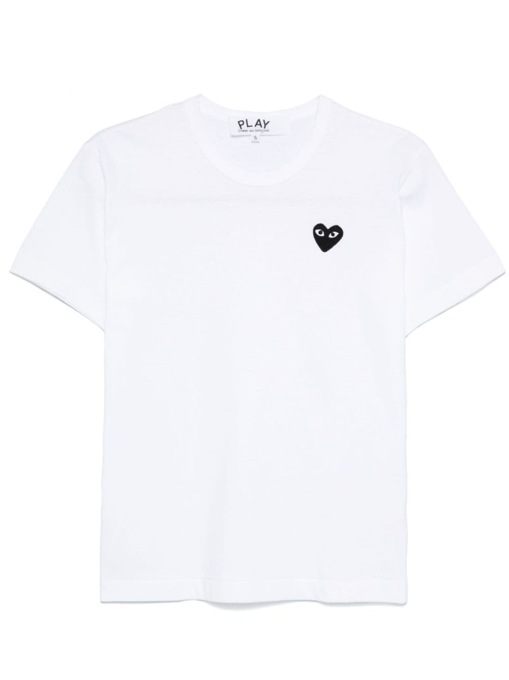 Comme Des Garçons Play heart-patch T-shirt - White von Comme Des Garçons Play