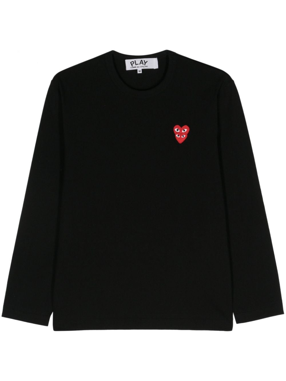 Comme Des Garçons Play heart-patch T-shirt - Black von Comme Des Garçons Play