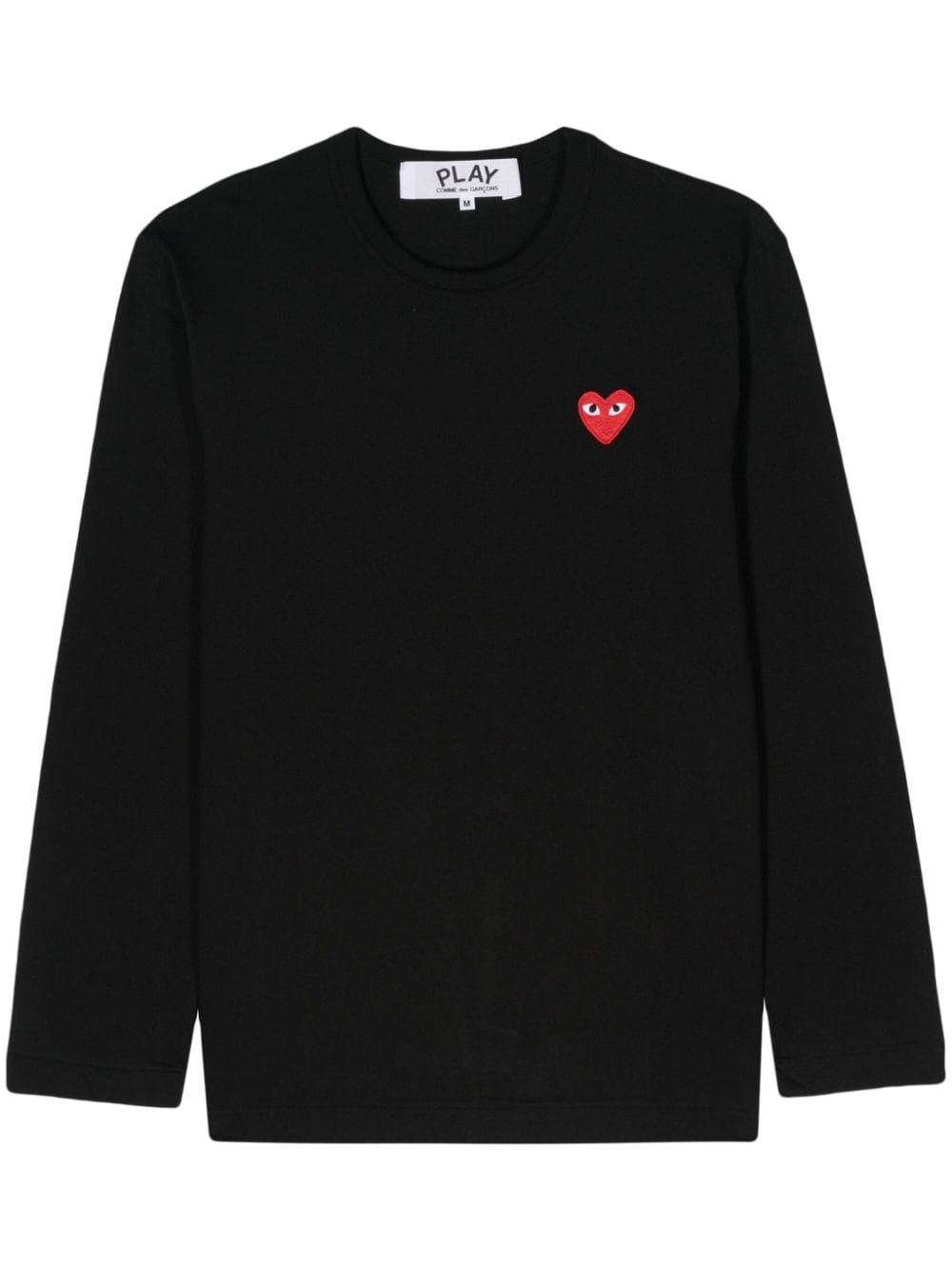 Comme Des Garçons Play heart-patch cotton T-shirt - Black von Comme Des Garçons Play