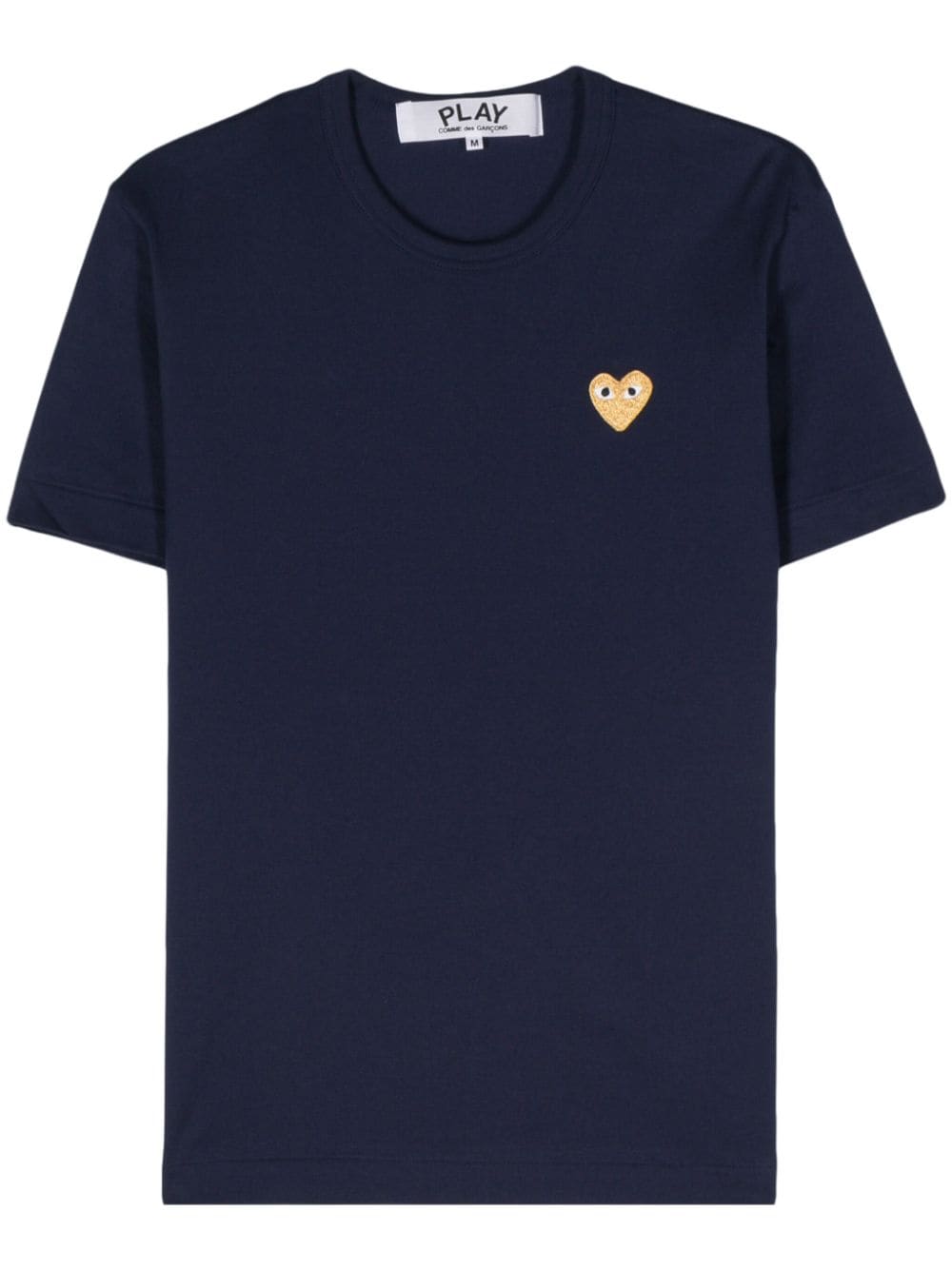 Comme Des Garçons Play heart-patch cotton T-shirt - Blue von Comme Des Garçons Play