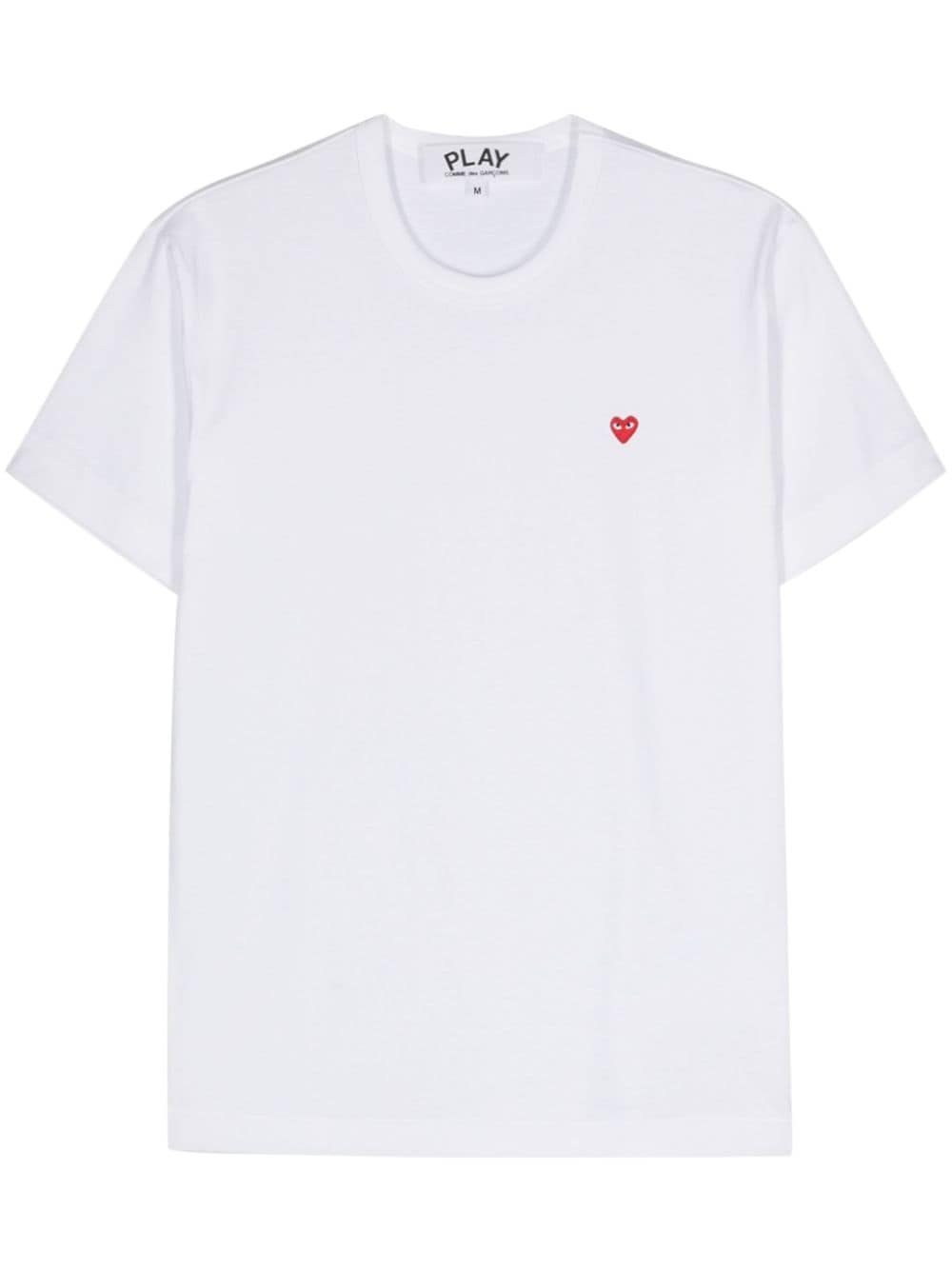 Comme Des Garçons Play heart-patch cotton T-shirt - White von Comme Des Garçons Play