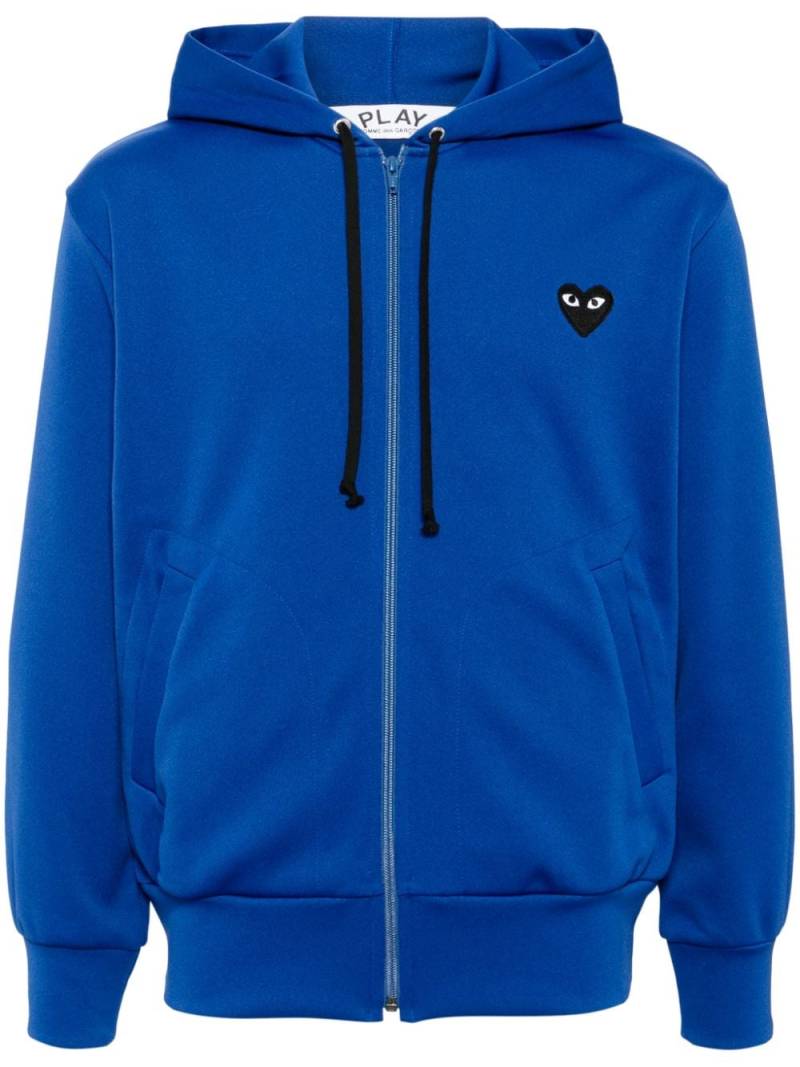 Comme Des Garçons Play heart-patch hooded jacket - Blue von Comme Des Garçons Play