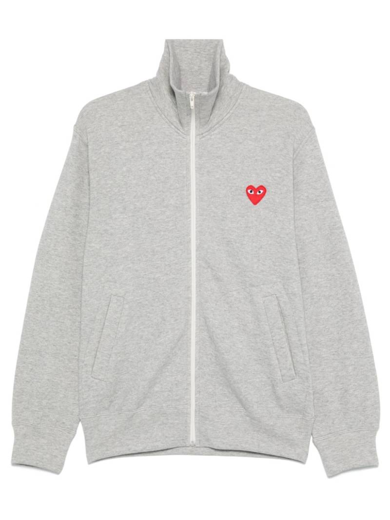 Comme Des Garçons Play heart-patch sweatshirt - Grey von Comme Des Garçons Play