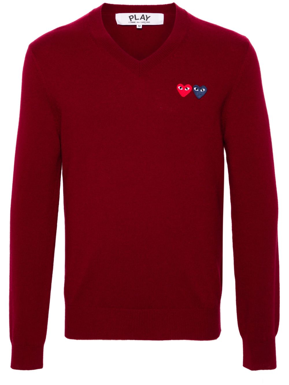 Comme Des Garçons Play heart-patch wool jumper - Red von Comme Des Garçons Play