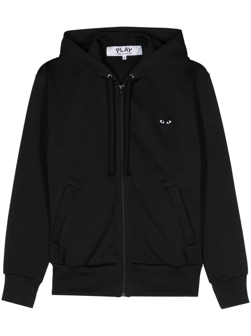 Comme Des Garçons Play heart-patch zip-up hoodie - Black von Comme Des Garçons Play