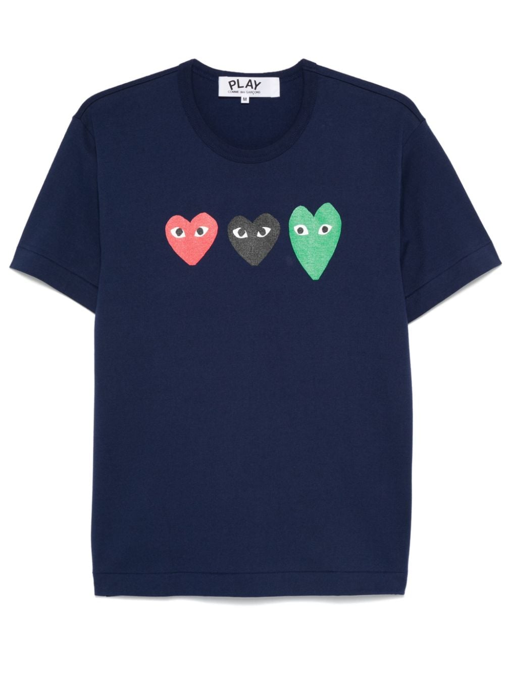 Comme Des Garçons Play heart-print T-shirt - Blue von Comme Des Garçons Play