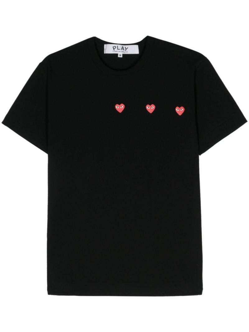 Comme Des Garçons Play heart-print cotton T-shirt - Black von Comme Des Garçons Play