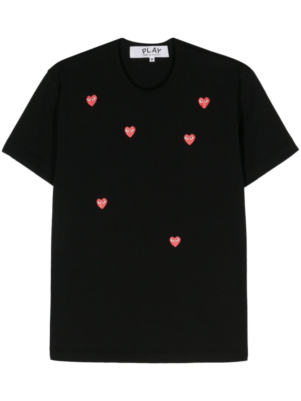 Comme Des Garçons Play heart-print cotton T-shirt - Black von Comme Des Garçons Play