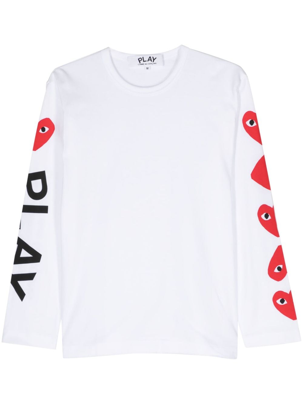 Comme Des Garçons Play heart-print cotton T-shirt - White von Comme Des Garçons Play