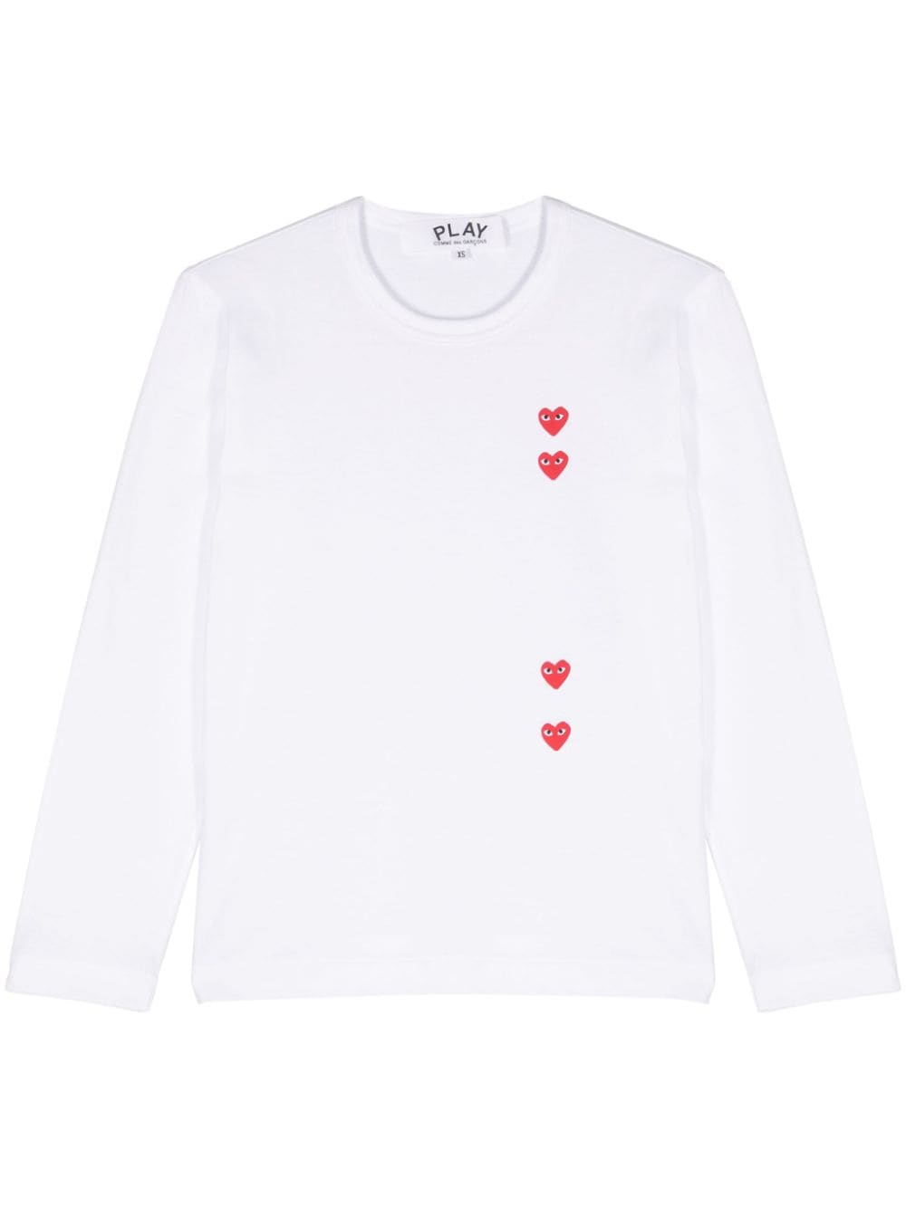 Comme Des Garçons Play heart-print cotton T-shirt - White von Comme Des Garçons Play