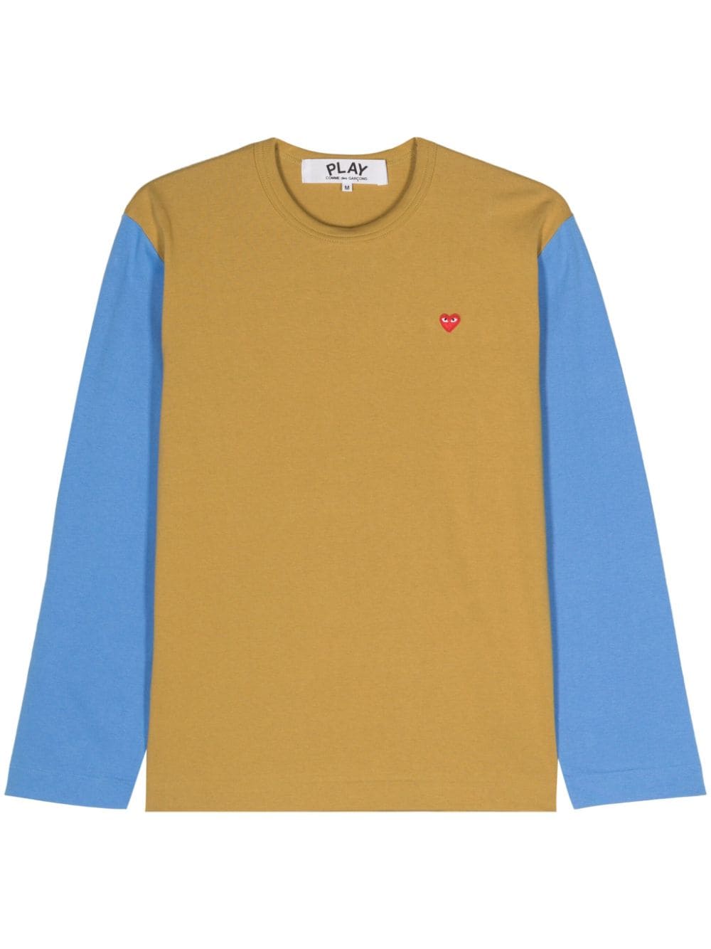 Comme Des Garçons Play logo-appliqqué cotton T-shirt - Yellow von Comme Des Garçons Play