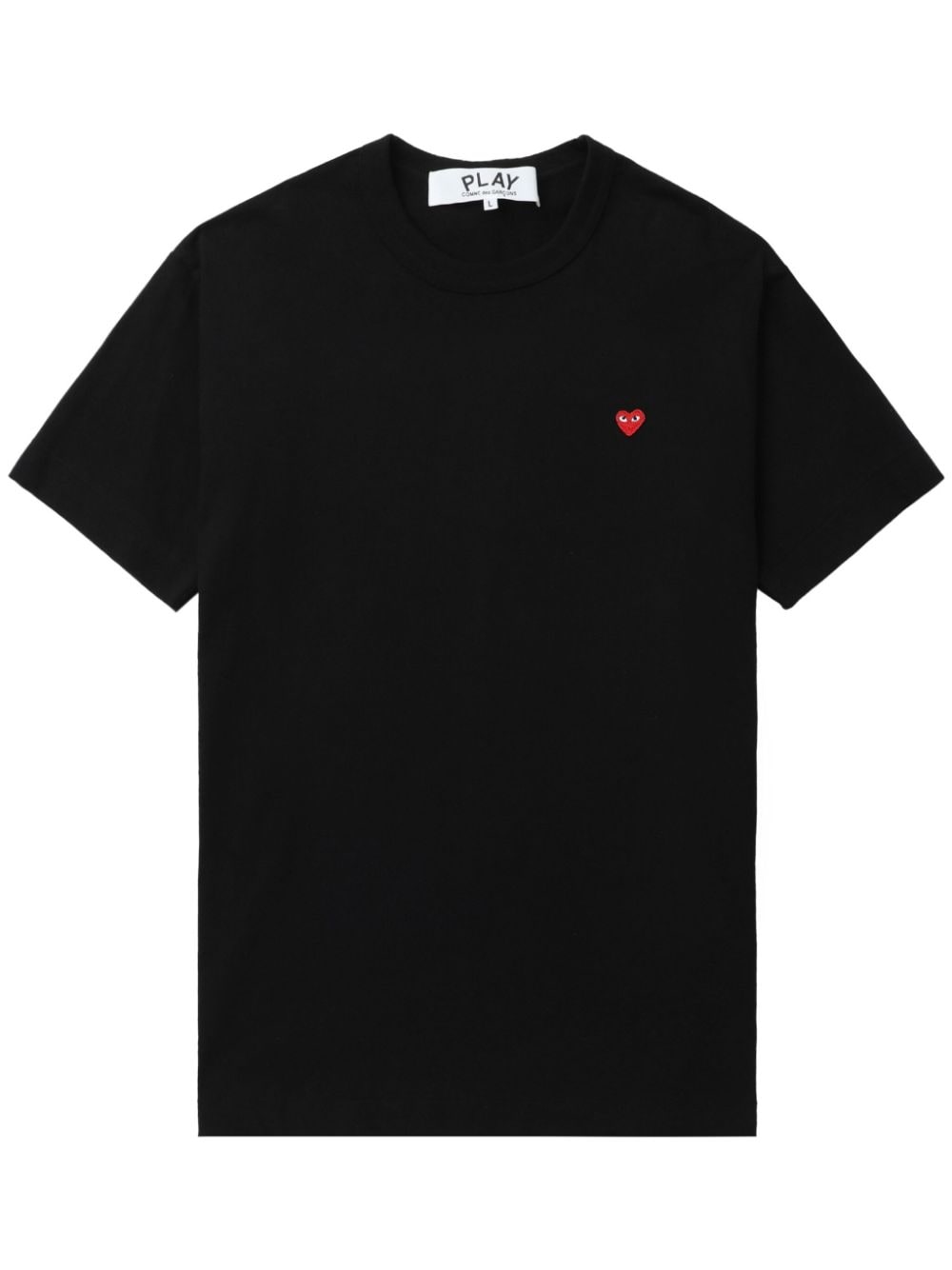 Comme Des Garçons Play logo-appliqué cotton T-shirt - Black von Comme Des Garçons Play