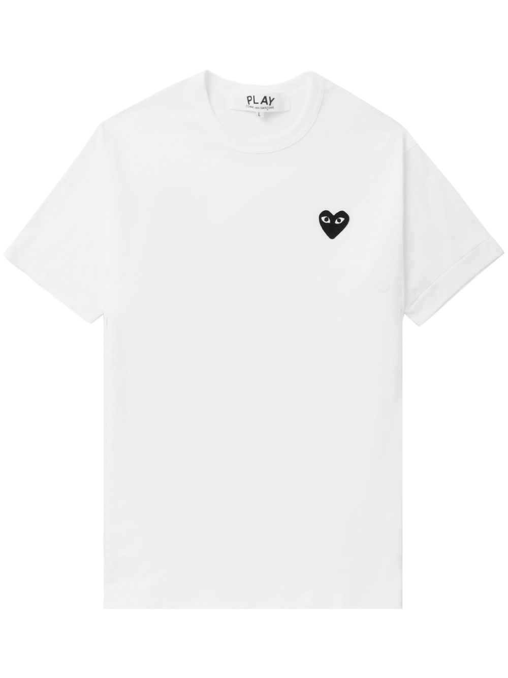 Comme Des Garçons Play logo-appliqué cotton T-shirt - White von Comme Des Garçons Play