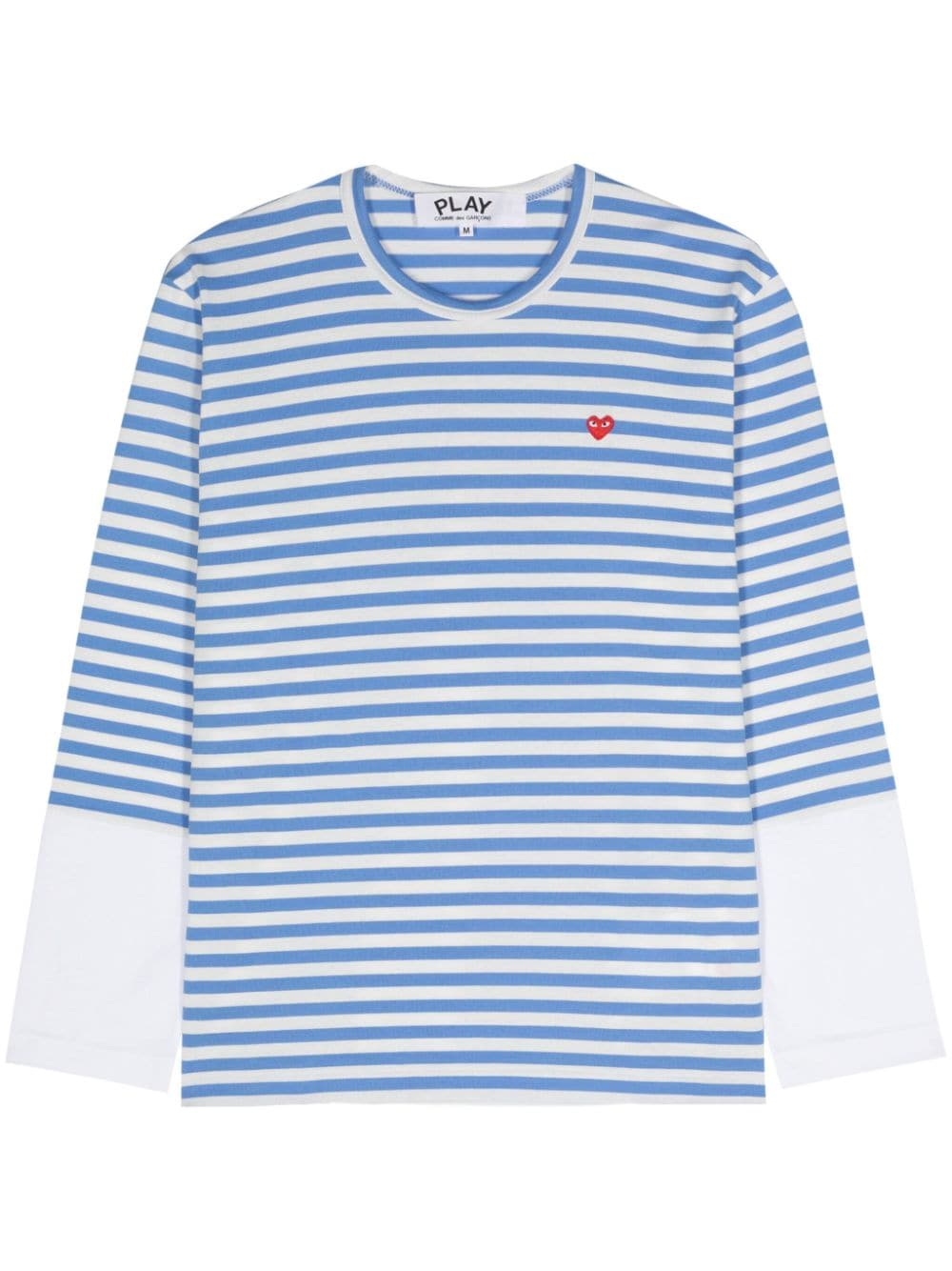 Comme Des Garçons Play Mini Heart-patch T-shirt - Blue von Comme Des Garçons Play