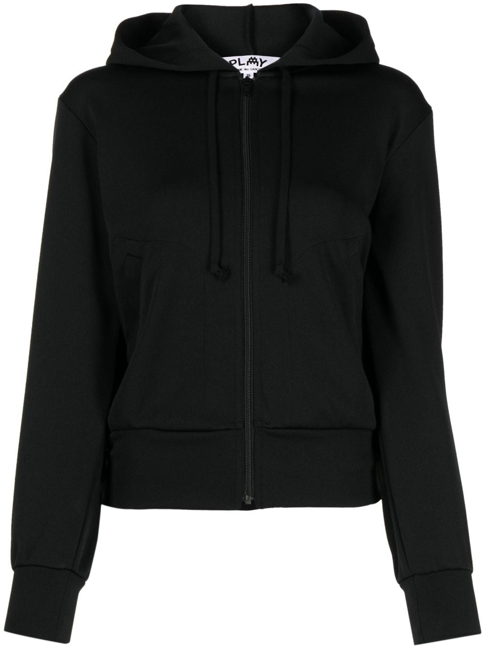 Comme Des Garçons Play logo-appliqué zip-up hoodie - Black von Comme Des Garçons Play