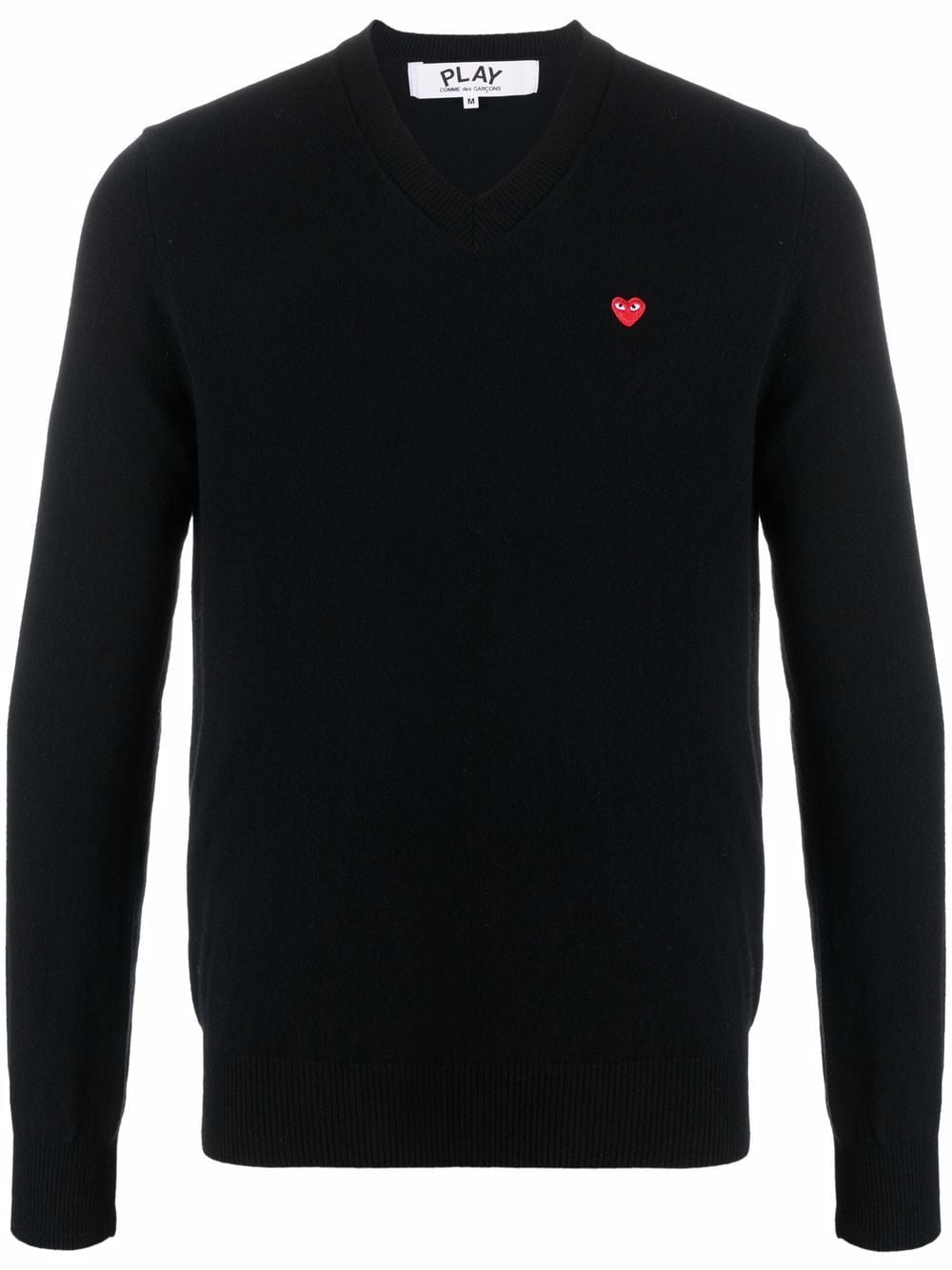 Comme Des Garçons Play logo-patch wool jumper - Black von Comme Des Garçons Play