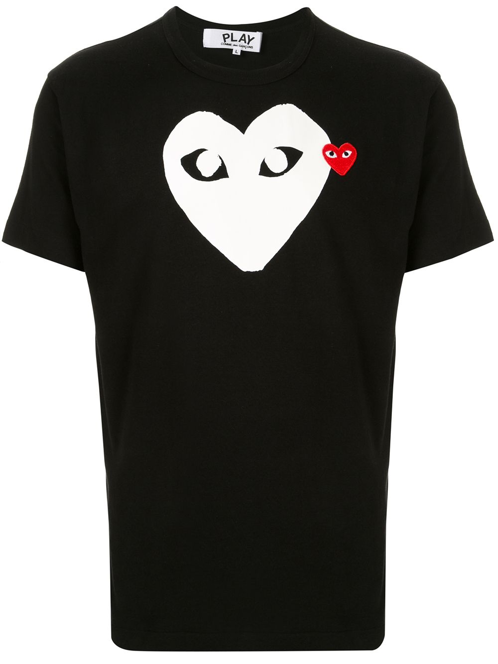 Comme Des Garçons Play logo print T-shirt - Black von Comme Des Garçons Play