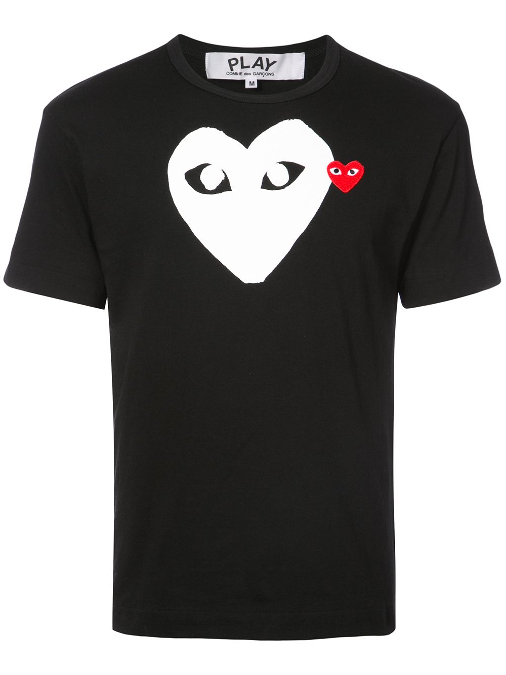 Comme Des Garçons Play logo print T-shirt - Black von Comme Des Garçons Play