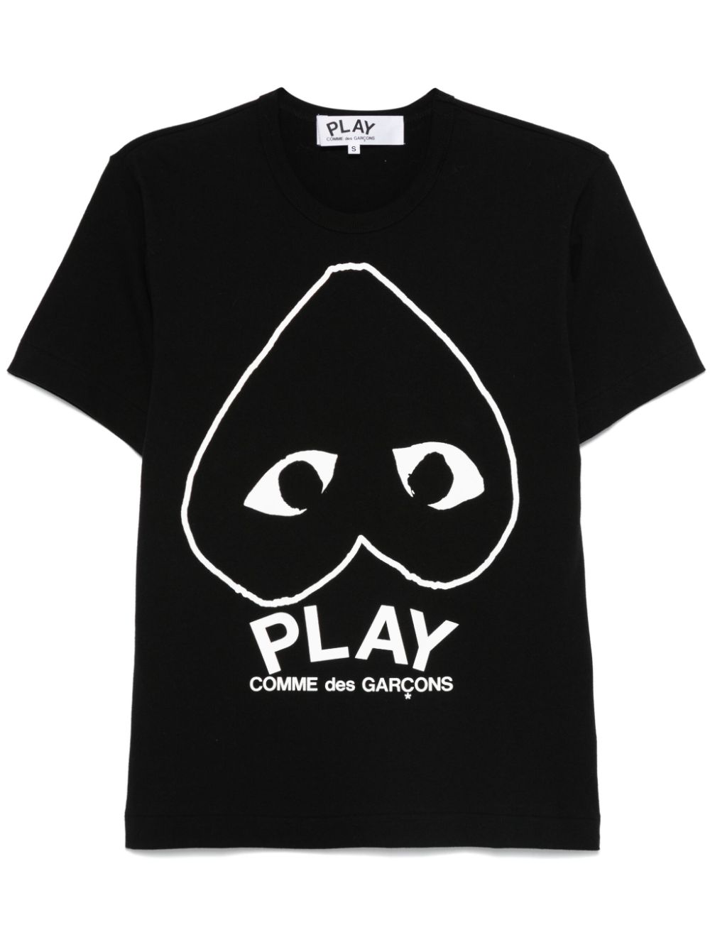 Comme Des Garçons Play logo-print T-shirt - Black von Comme Des Garçons Play