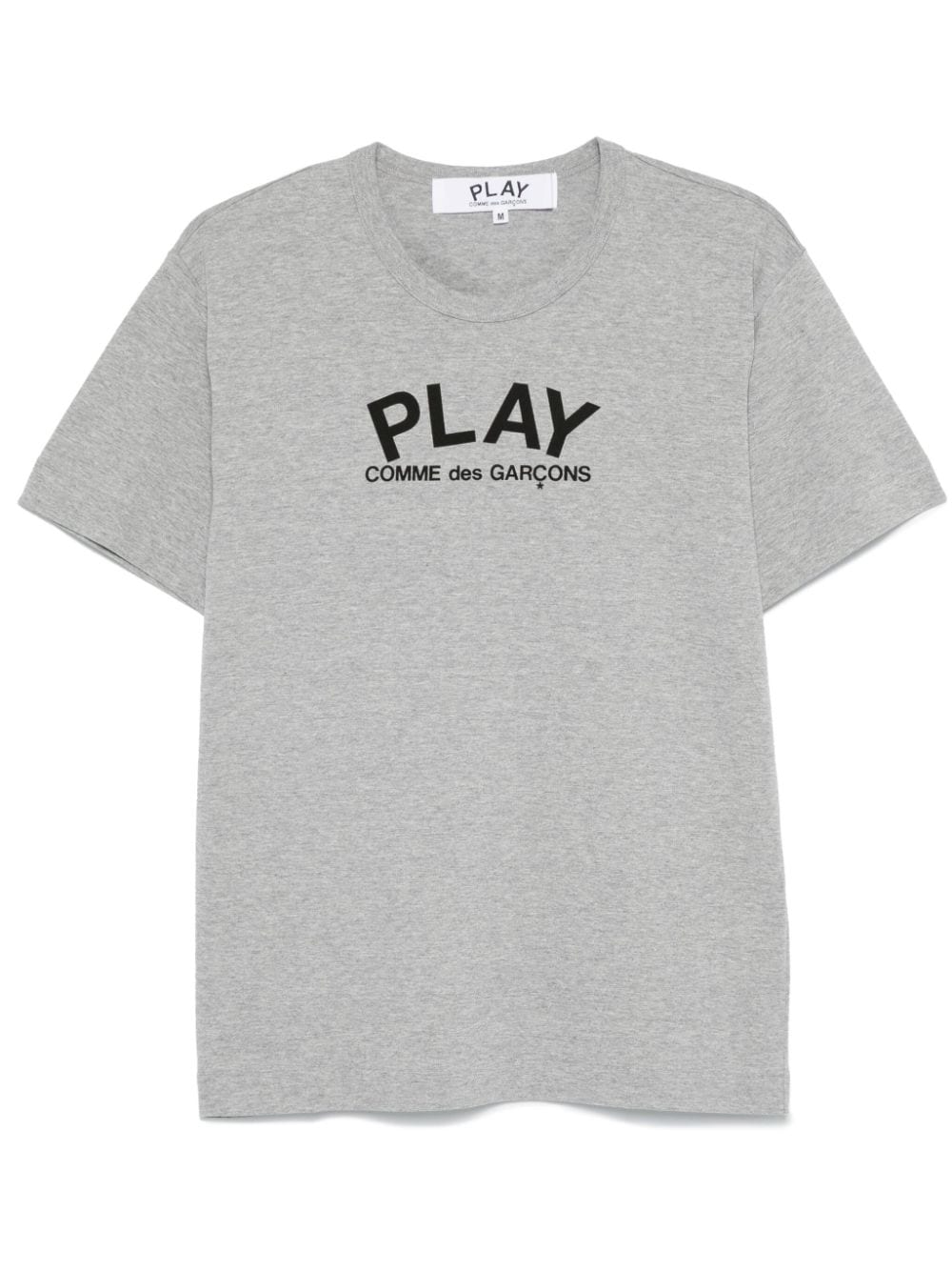 Comme Des Garçons Play logo-print T-shirt - Grey von Comme Des Garçons Play