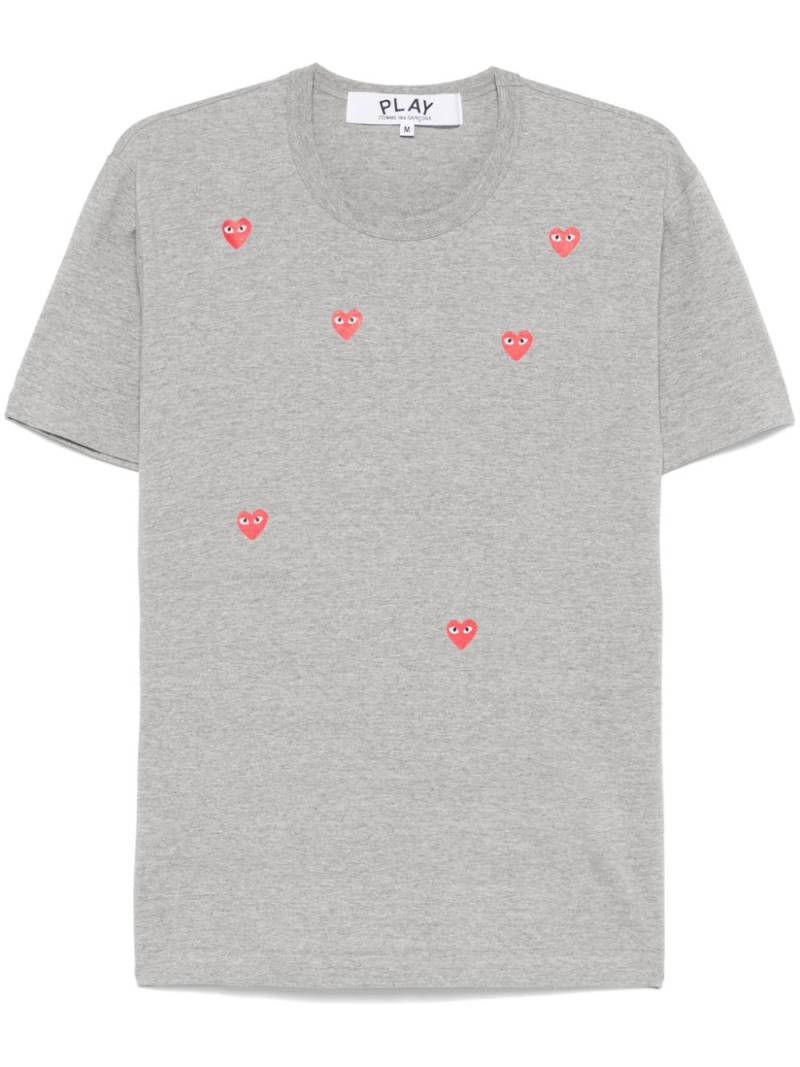 Comme Des Garçons Play heart-print T-shirt - Grey von Comme Des Garçons Play