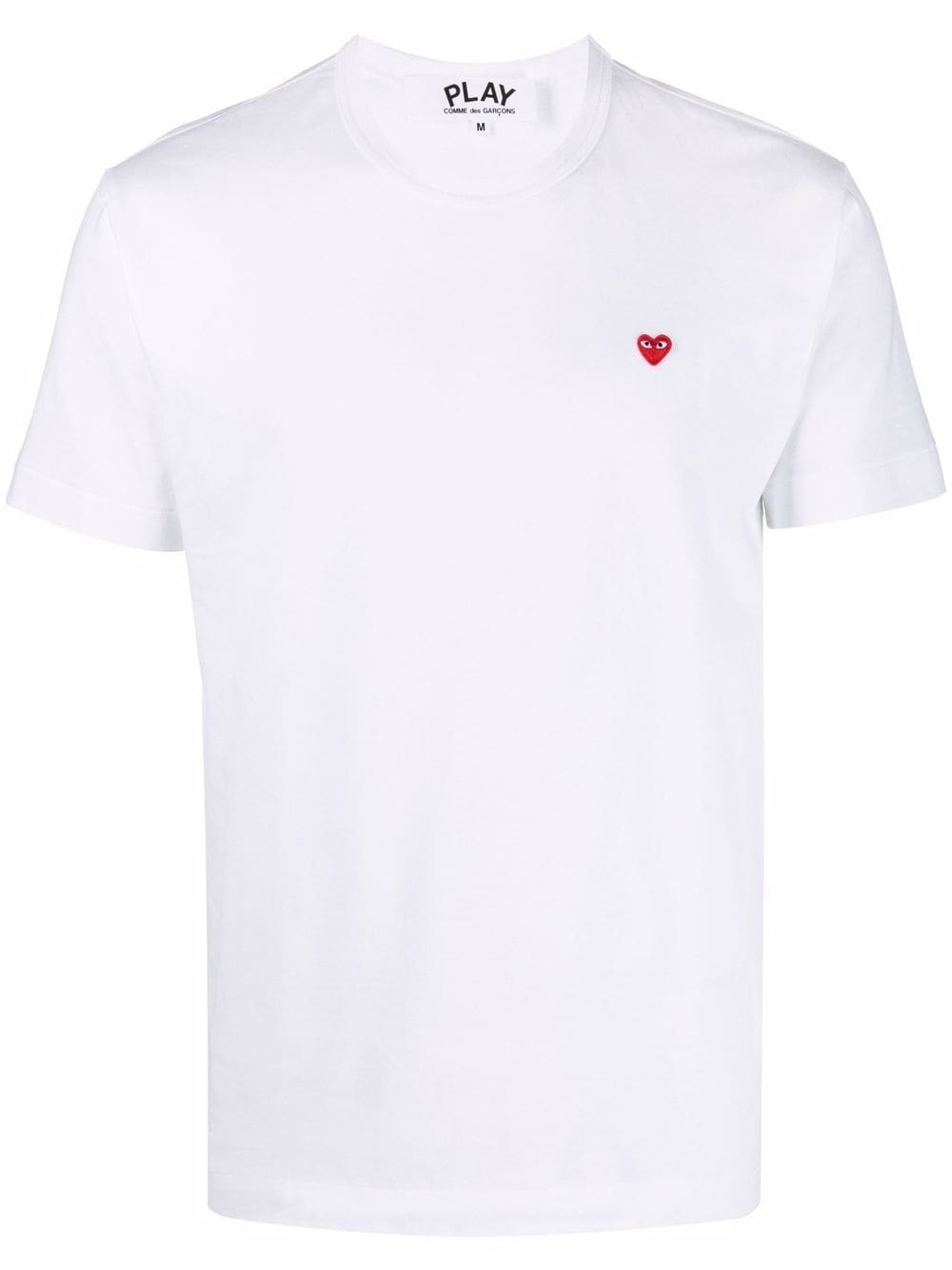 Comme Des Garçons Play micro heart round-neck T-shirt - White von Comme Des Garçons Play