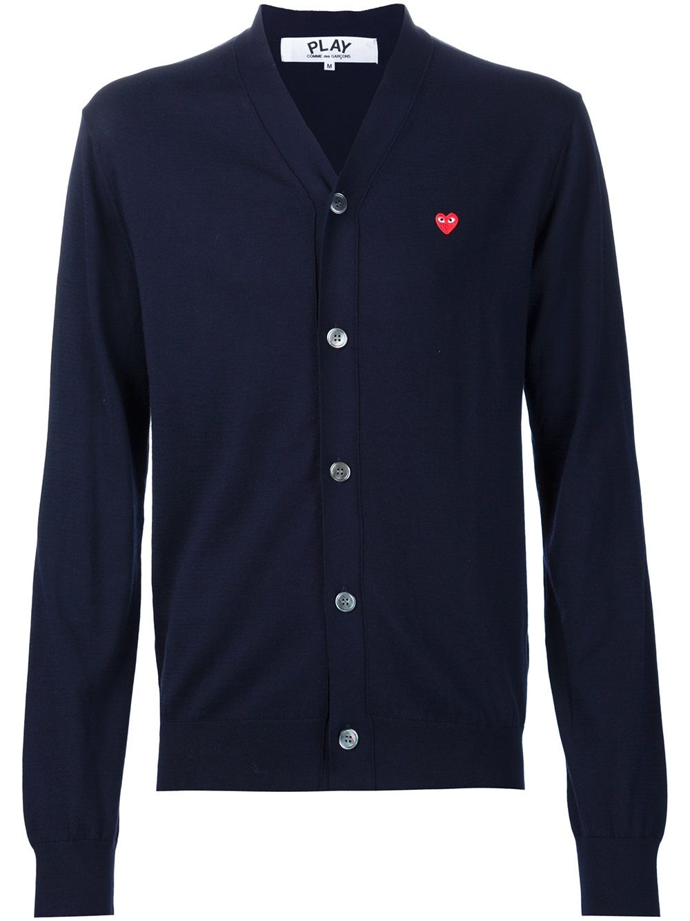 Comme Des Garçons Play mini heart cardigan - Blue von Comme Des Garçons Play