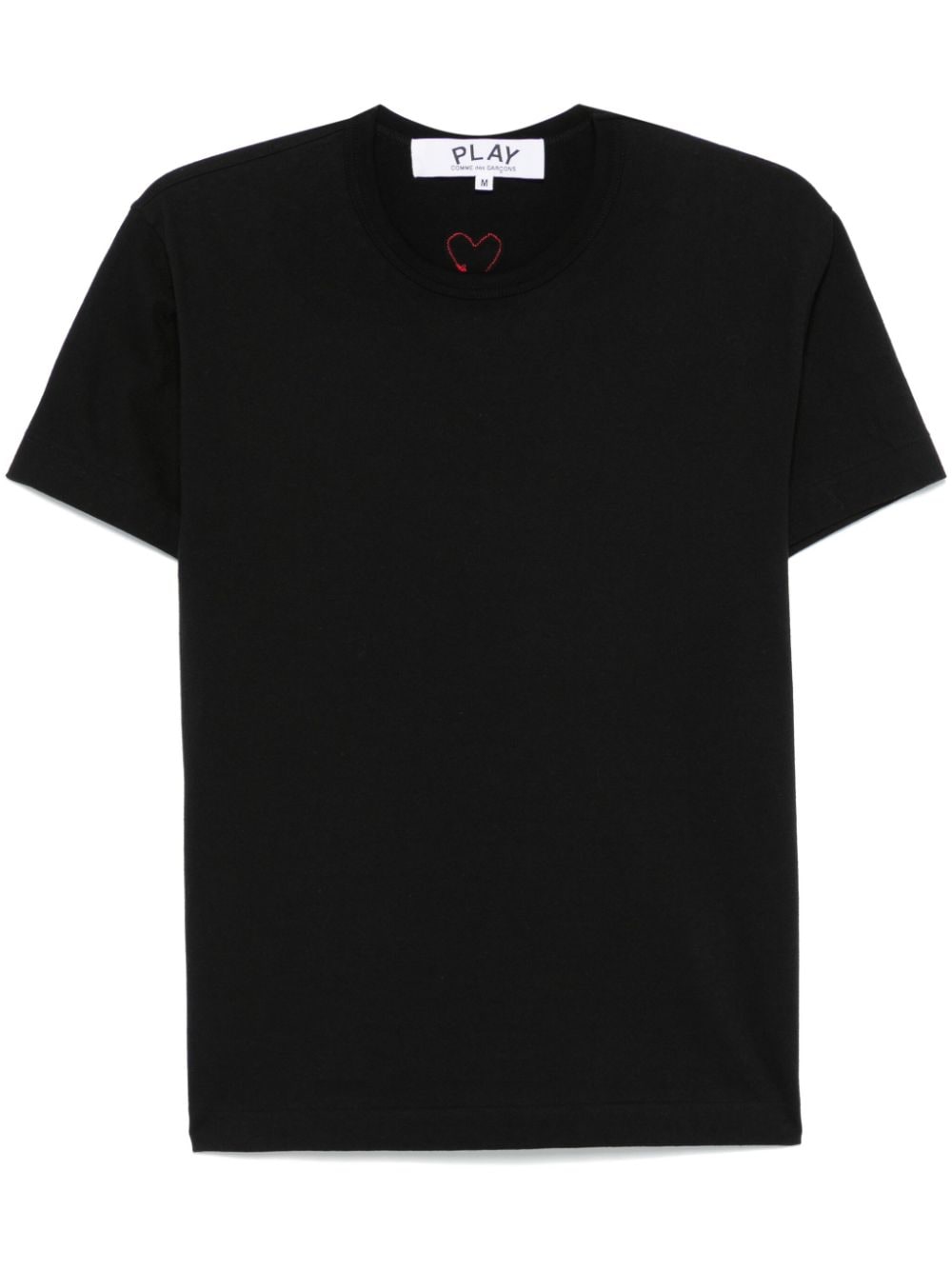 Comme Des Garçons Play signature heart-patch T-shirt - Black von Comme Des Garçons Play