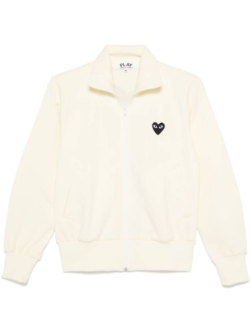 Comme Des Garçons Play signature heart-patch sweatshirt - Neutrals von Comme Des Garçons Play