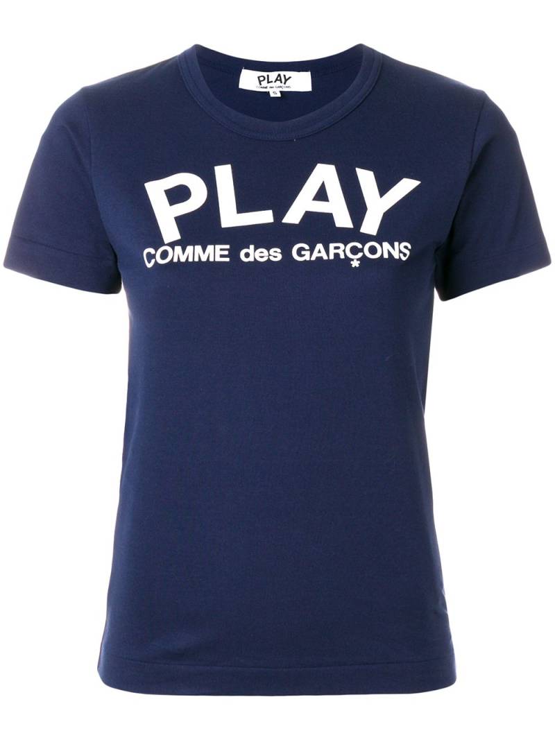 Comme Des Garçons Play slim fit logo T-shirt - Blue von Comme Des Garçons Play