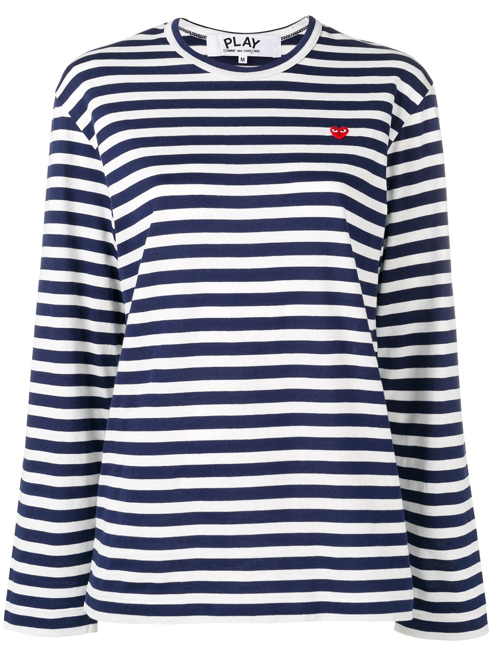 Comme Des Garçons Play striped longsleeve T-shirt - Blue von Comme Des Garçons Play