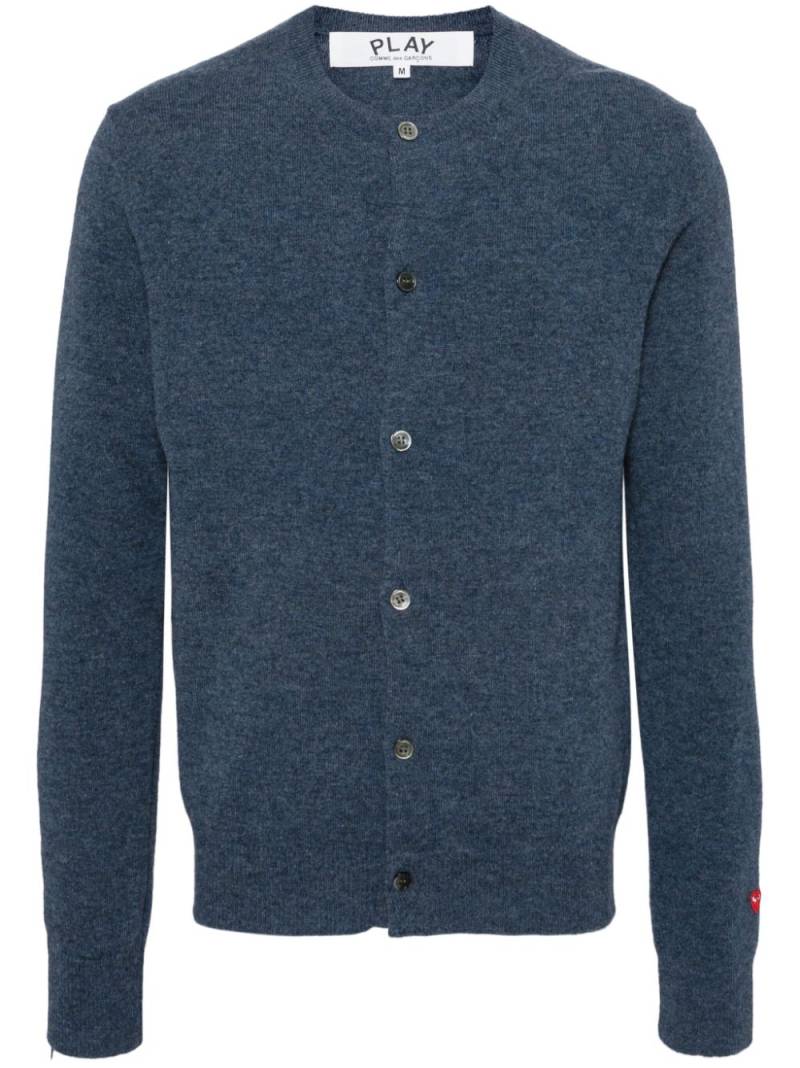 Comme Des Garçons Play wool cardigan - Blue von Comme Des Garçons Play