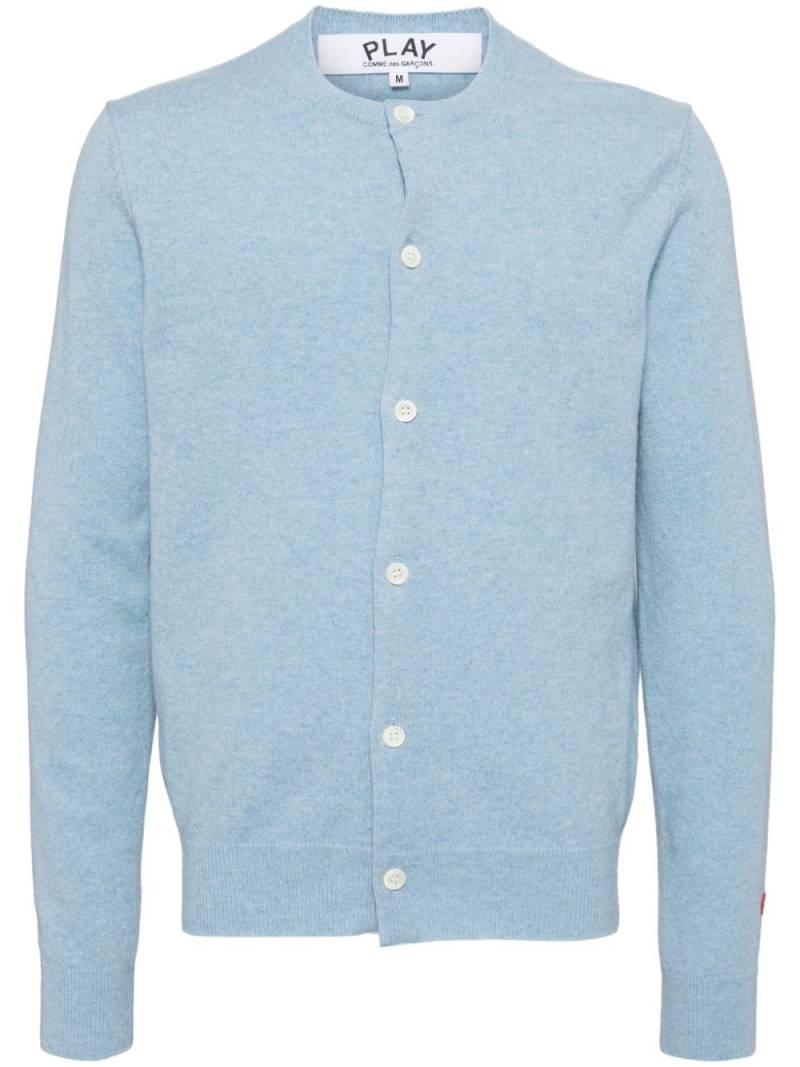 Comme Des Garçons Play wool cardigan - Blue von Comme Des Garçons Play